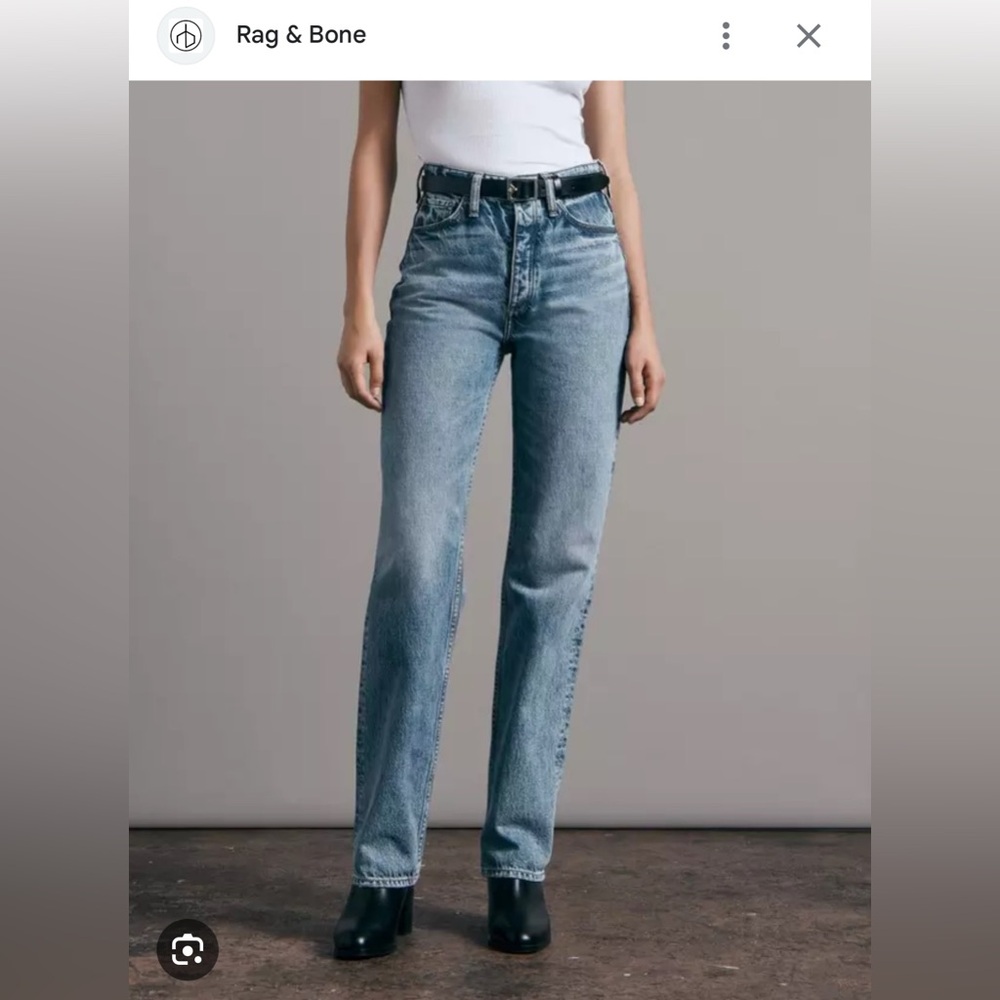 Rag & Bone - Alex High Rise Straight Jeans - Size 25